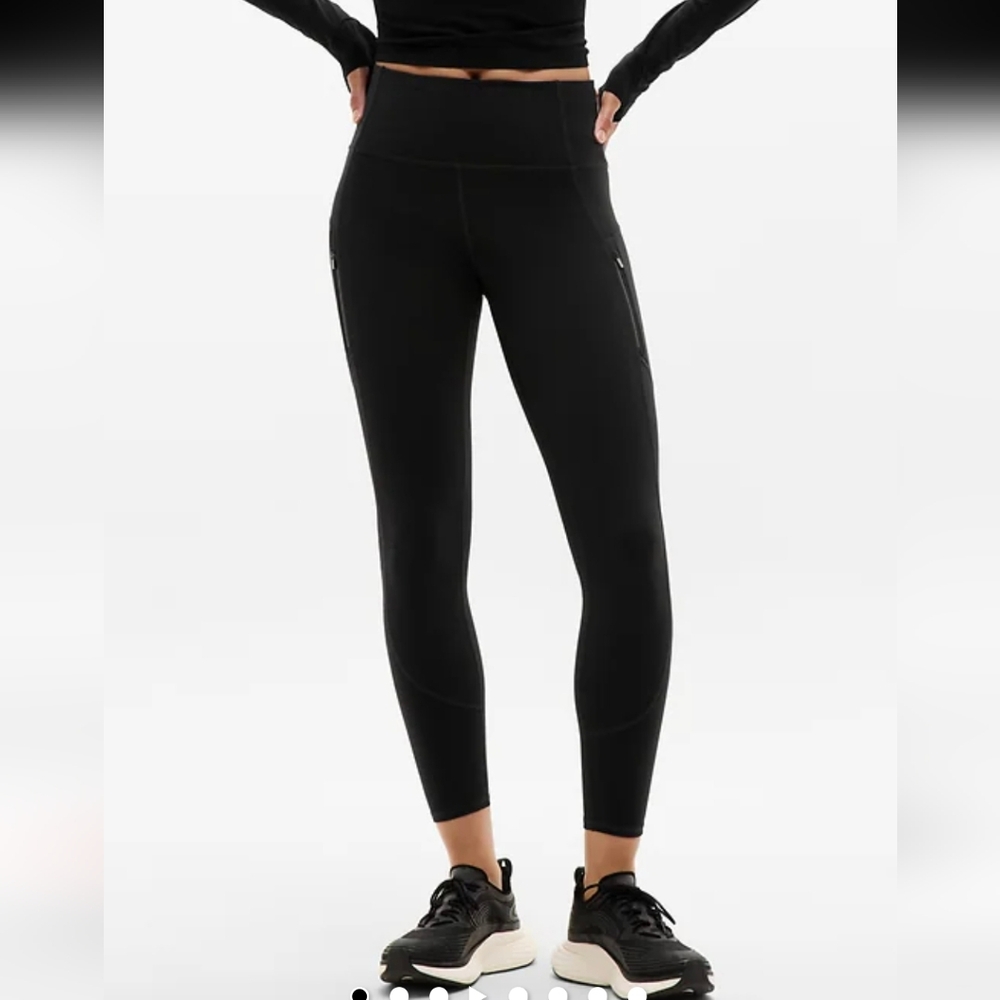 Athleta Rainier Dark Brown High-Rise Performance Leggings Sz.XS NWT